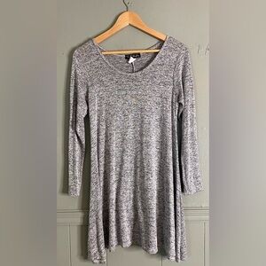 French Atmosphere Heather Gray long sleeve Tunic / Dress Womens Size Medium